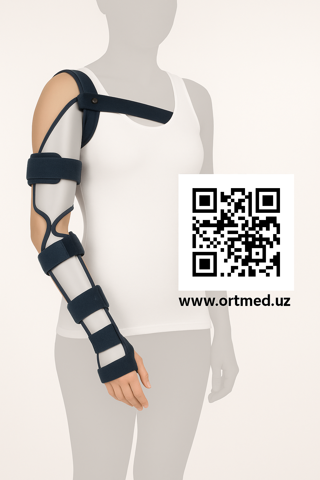 Ortmed, ortopediya industry, протезлар, стелькалар, протез қўл, оёқлар - Бутун қўл учун ортопедик тутор